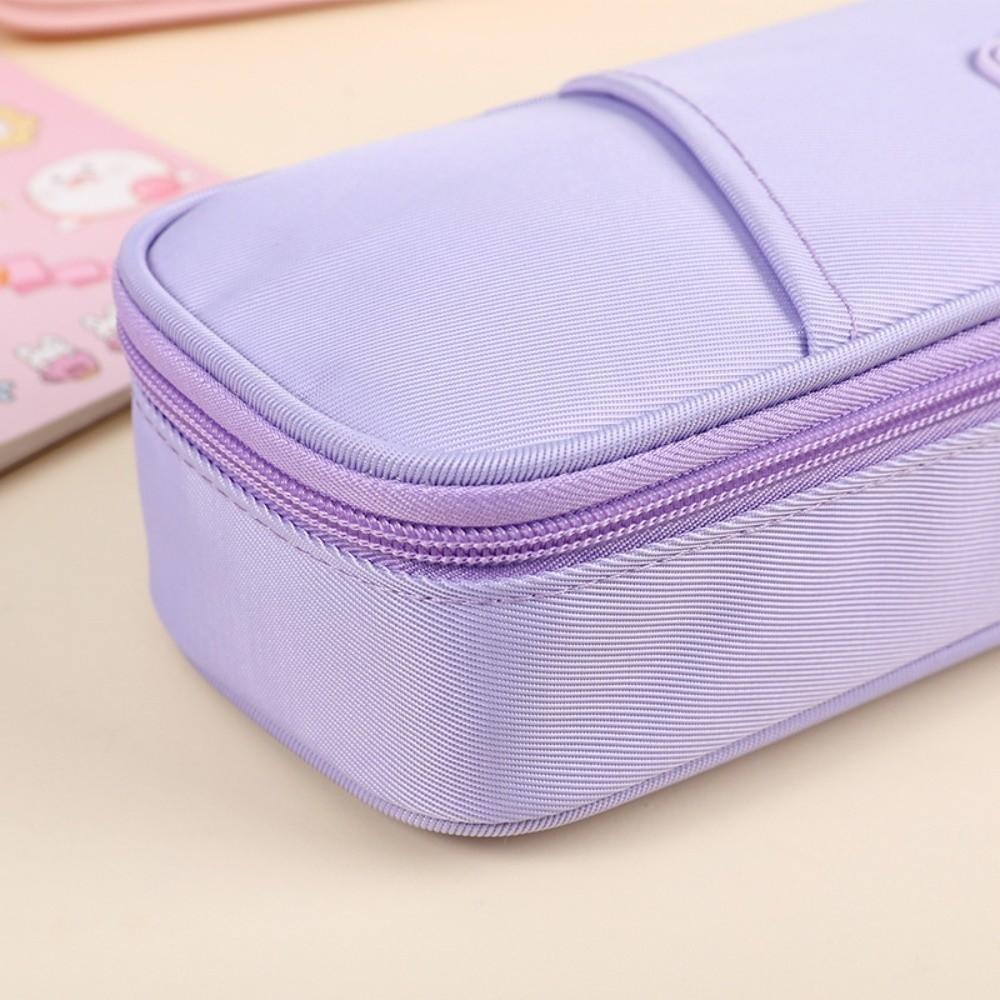Pen Slot Students Pen Bag Large Capacity Stationery Storage Pouch Simple Pencil Cases  Office