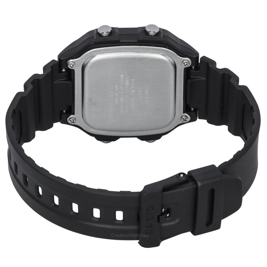 Casio Standard Digital Black Resin Strap Quartz WS-1600H-1A 100M Mens Watch