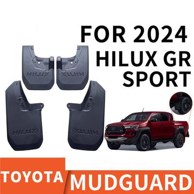 Передние Задние 4 ШТ ДЛЯ Toyota HILUX GR 2024 2025 Брызговики Крыло Грязевые щитки Защита Брызговик Автоаксессуары