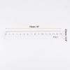 uxcell 15cm Metric Plastic Straight Ruler with Wavy Lines, Clear Measuring Tool for Classroom, Home, and Office Use, 2 Rulers In 1 Set