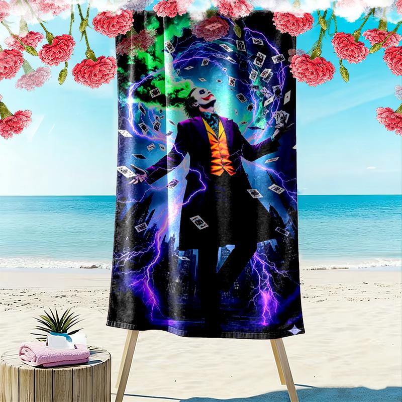 1pc JOKER Beach Towel, Multi-functional Beach Towel for Outdoor Activities Beach Swimming and Travel