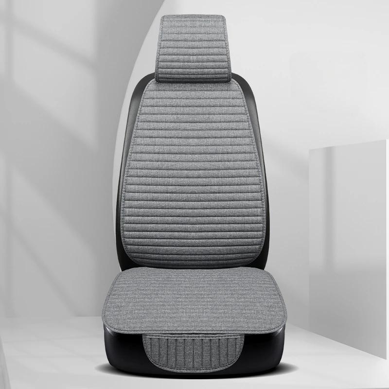 Чехол на сиденье автомобиля из льна, защитная подушка для сиденья, автомобильная спинка, наволочки, коврики, набор автомобильных принадлежностей Four Seasons