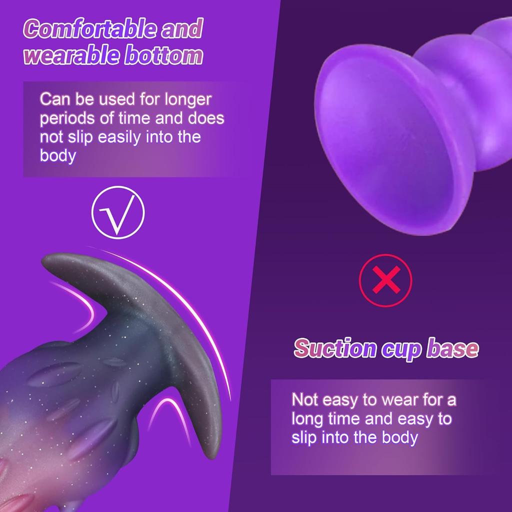 Large Butt Plug Anal Sex Toys, Huge Buttplug Prostate Plug Big Silicone Butt Plug Trainer, Large Anal Plug Wearable Soft Long Anal Dilator