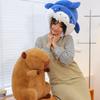 Капюшон акулы Капибара Сопливый медведь Шапка Капибара Плюшевая игрушка Кукла Детская подушка для сна Тряпичная кукла