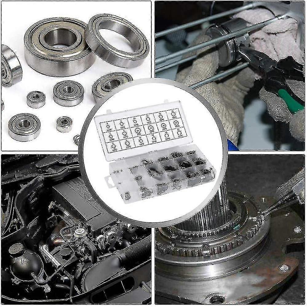 300pcs Assorted Circlip Kit, Bestzy Circlips Set Stainless Steel E-clip External Retaining Ring Snap Kit For Circlip Ring, 2mm To 32mm