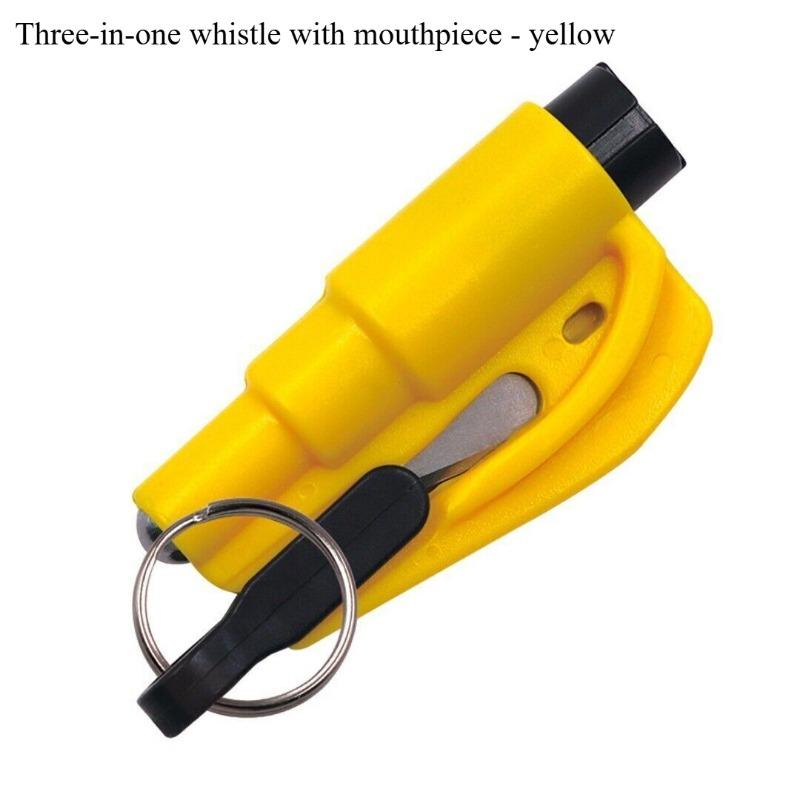 Safety Hammer with Rescue Whistle, Car Escape Tool,2-in-1 Window Breaker Seatbelt Cutter, Compact Emergency Escape Tool for Car