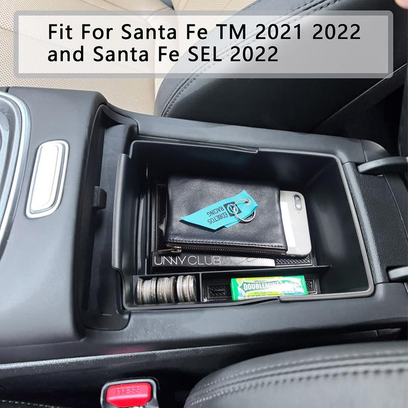 ШестаяСмои Органайзер-контейнер для Hyundai Santa Fe TM Органайзер в центральную консоль Хранение под подлокотником Аксессуары для интерьера автомобиля