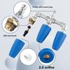Triple Turbo Nozzle 1/4 Inch Quick Plug 4000PSI Rotating Pressure Washer Nozzle for Garden Car Road Cleaning