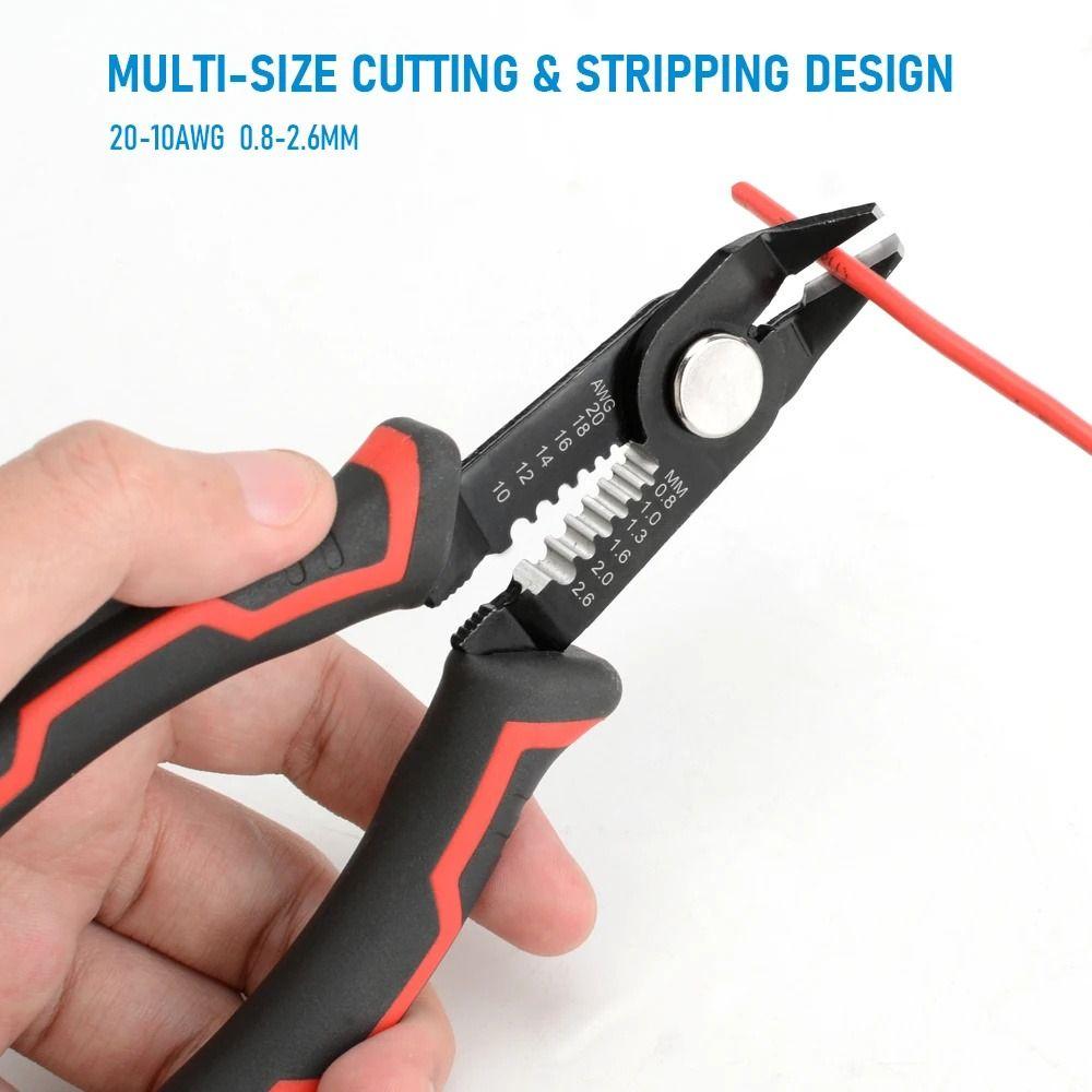 Fast Cutting Wire Stripper Pliers Clamping Cable Wire Crimping Electrician Repair Tools