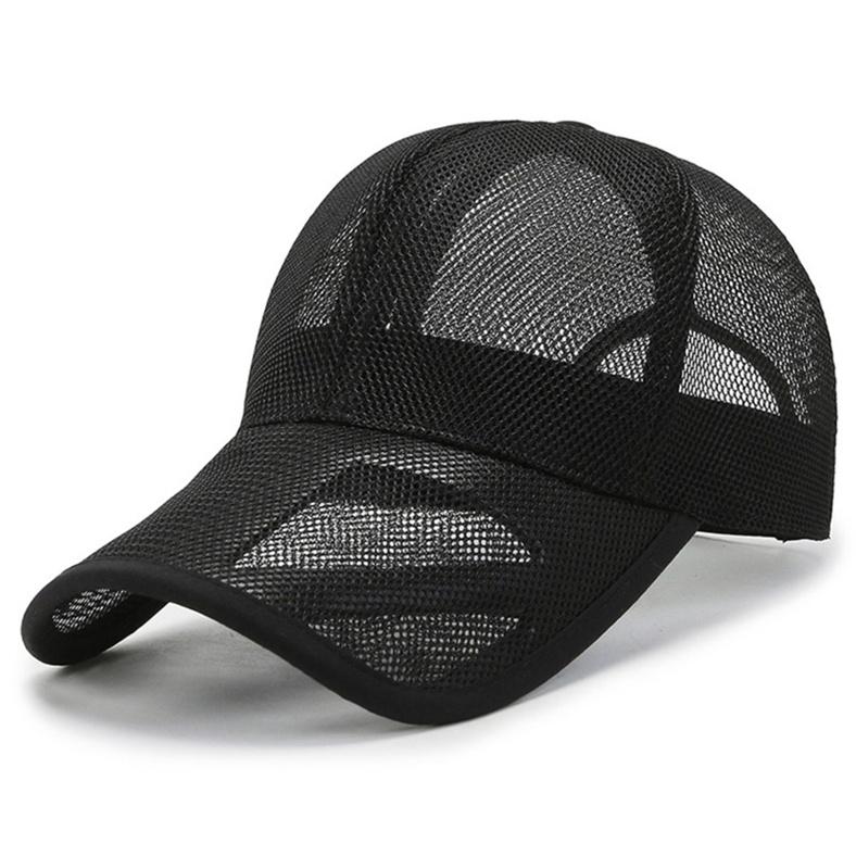Men's Duck Tongue Hat Spring/Summer Breathable Mesh Hat Sunvisor Hat Comfortable Skin-Friendly Caps for Male