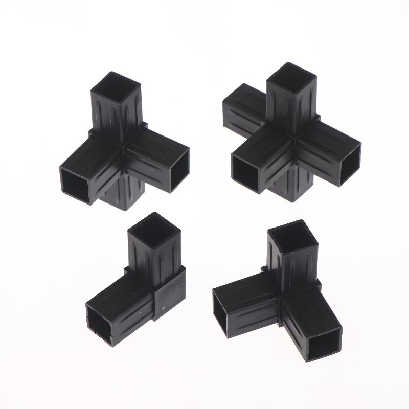 2/6/8/10/20Pcs Hexagonal 6 Through Plastic Fittings Abs Plastic Angle 22Mm Cross Square Pipe Fittings Pipe Angle Code