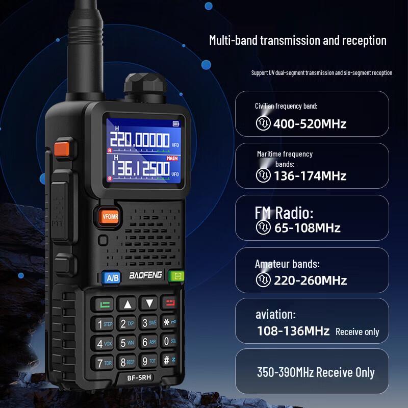 BAOFENG UV-5RH Высокомощная двухдиапазонная рация (Китайская версия)