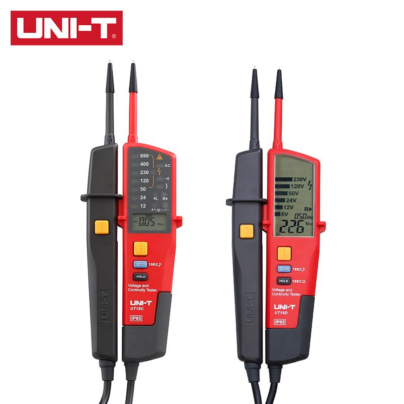 UNI-T UT18C UT18D UT15B UT15C Voltage Tester AC/DC Voltage 3-Phase Voltage Phase Sequence Continuity Digital Multimeter