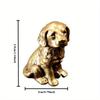 1PC Brass Ornaments Prosperous Brass Dog Personalized Vintage Solid Zodiac Dog Ornaments Tea Favor Desktop Ornaments Decoration