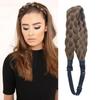 Накладные волосы женские эластичные плетеные повязки на голову парик твист повязки на голову обруч для волос богемный плетеный ободок для волос