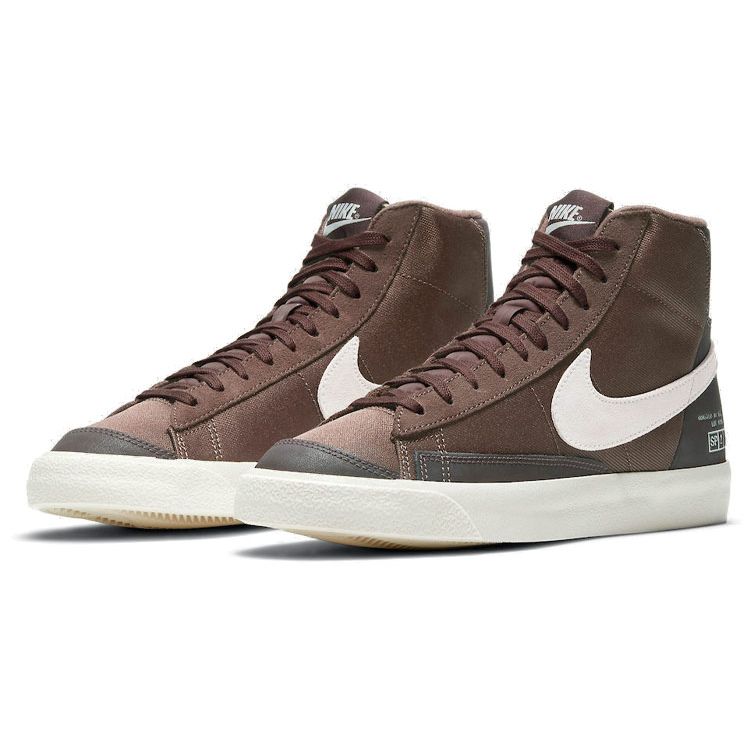 Nike Кроссовки Blazer Mid 77 Coffee Женские Коричневый Fauna-Brown Бледно-Слоновая кость DD5332-244
