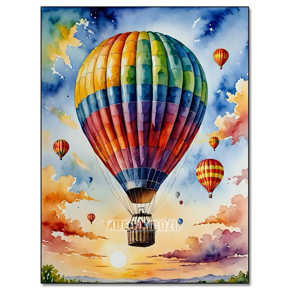 Series Plant Landscape Diamond Watercolor Art Painting Decoration Sailboat Diy Full Rhinestone Mosaic Cross Stitch Kit Gift