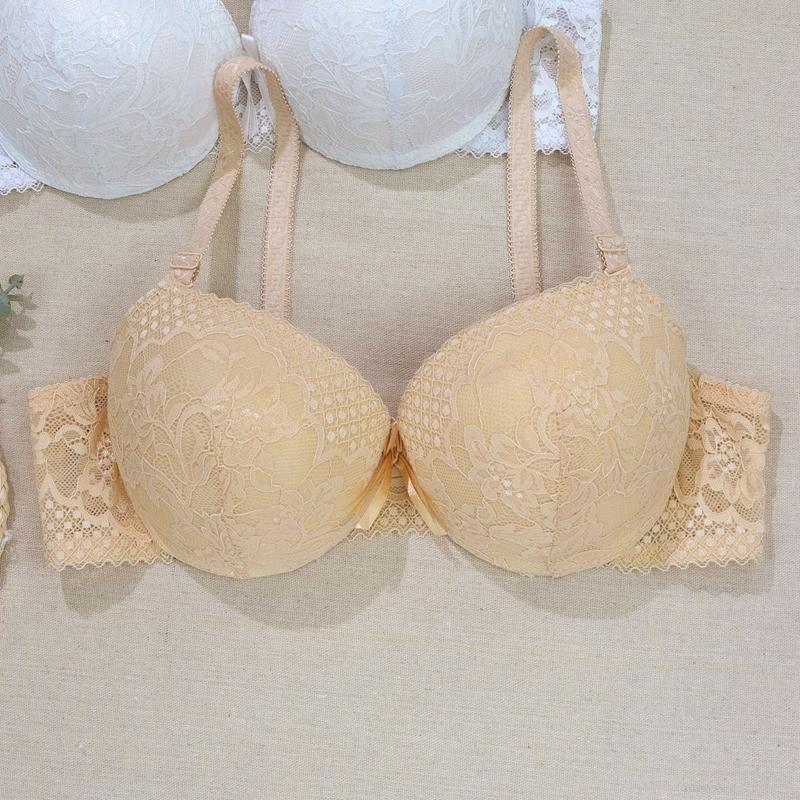 Women Push Up Bra Thick Padded Lingerie Lifting Anti-Sagging Bras A Cup