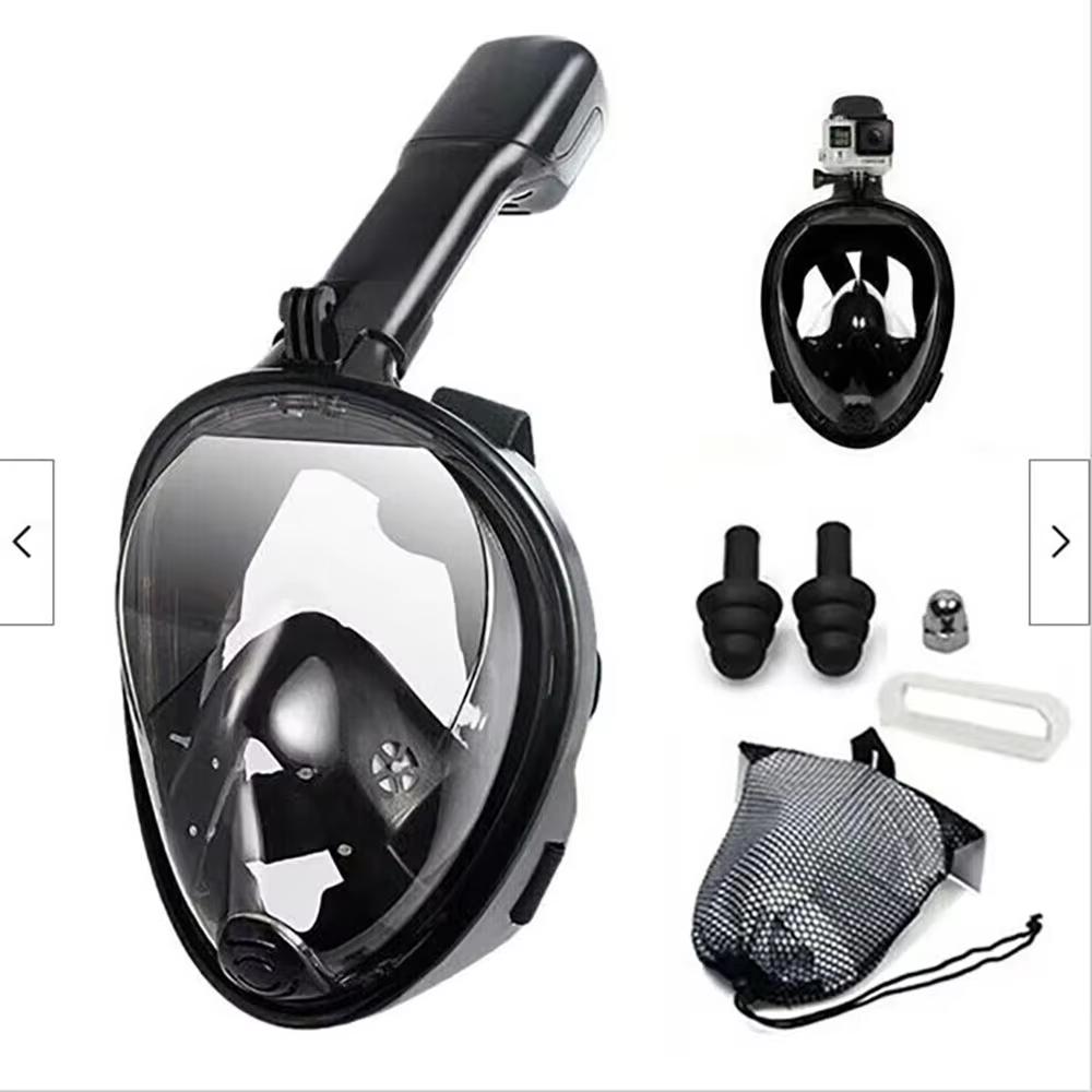 Профессиональная маска для подводного плавания с маской и трубкой, подводная полнолицевая маска для подводного плавания, противотуманные очки для взрослых, плавательное снаряжение