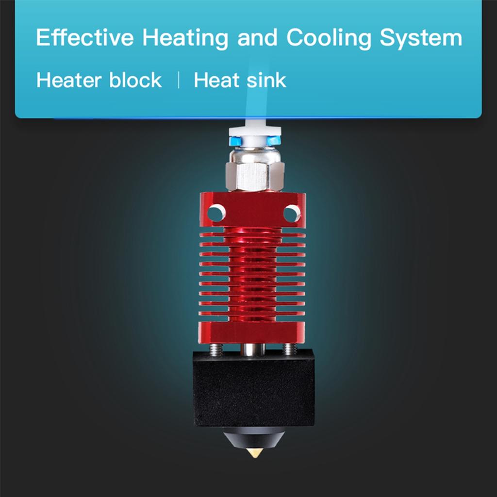 Creality Assembled Extruder Hotend Kit with 0.4mm Nozzle Aluminum Heating Block 100K Ohm Thermistor 24V Compatible with