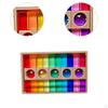 Acrylic GEM Stacking Blocks Rainbow Stacker Construction Toy Colorful Preschool Learning