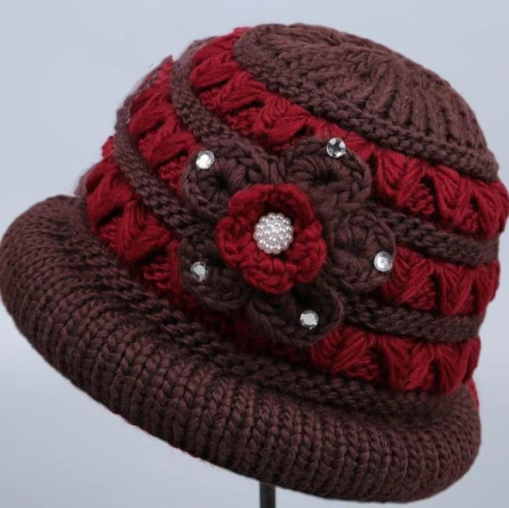 Winter Wool Knitted Hat and Scarf Set for Women - Fleece-Lined, Thick, Cold-Proof, Ear Protection.
