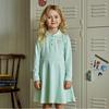 [hedges Kids] Organic Long Sleeve Pique Dress Green  Hus02na53m Gn 