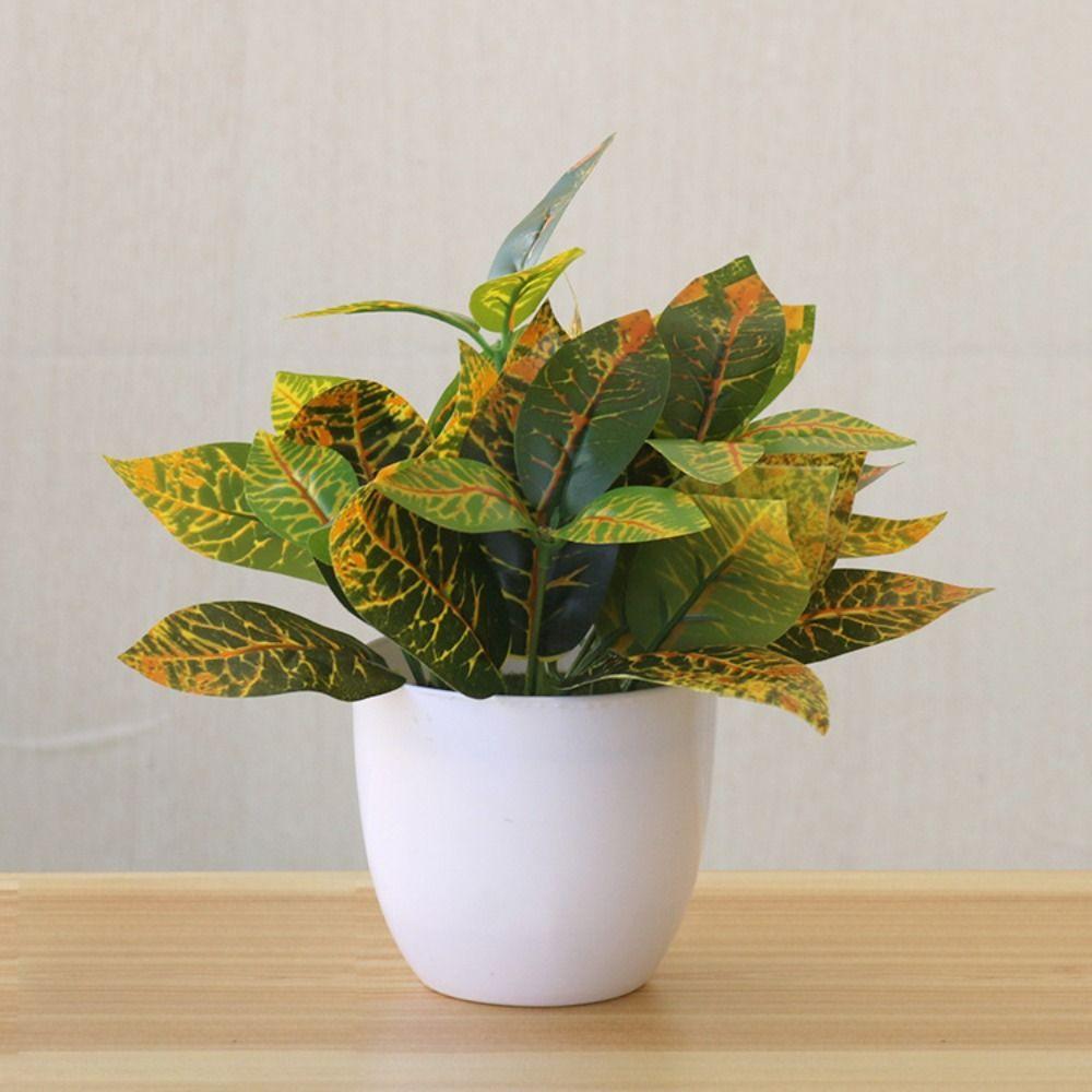 Зеленые Искусственные Растения Бонсай Искусственная Трава Симуляция Зелени Бонсай Реалистичный Горшечный Сциндапсус