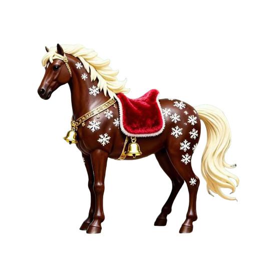 2D Плоская Лошадь Автомобильный Подвесной Орнамент Акриловая Лошадь Шарм для Зеркала Заднего Вида Праздничные Зимние Подвесные Аксессуары для Рождественской Елки Автомобильный Интерьер Стена Окно