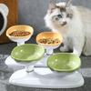 Набор мисок для корма и воды для кошек, регулируемая по высоте миска для корма и воды для кошек, большая емкость для кормления домашних животных, миски для домашних животных