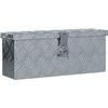 Aluminum Box - vidaXL - 48.5 X 14 X 20 Cm - Silver - Rust-resistant - Compact Design