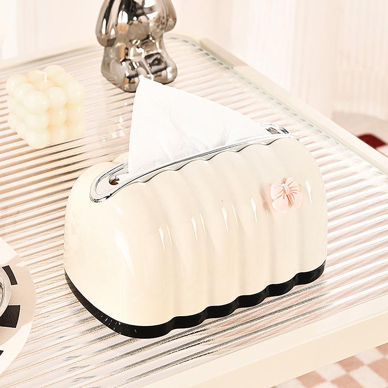 Простая форма ракушки, пружинная подъемная коробка для салфеток, настольная насосная бумажная коробка для гостиной, дома, креативный держатель для салфеток, бумажная коробка