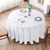 Table Cloth Round Tablecloths Wedding Pure White Table Cover Christmas Birthday Party Table Cloths For Events Home Dining Decor