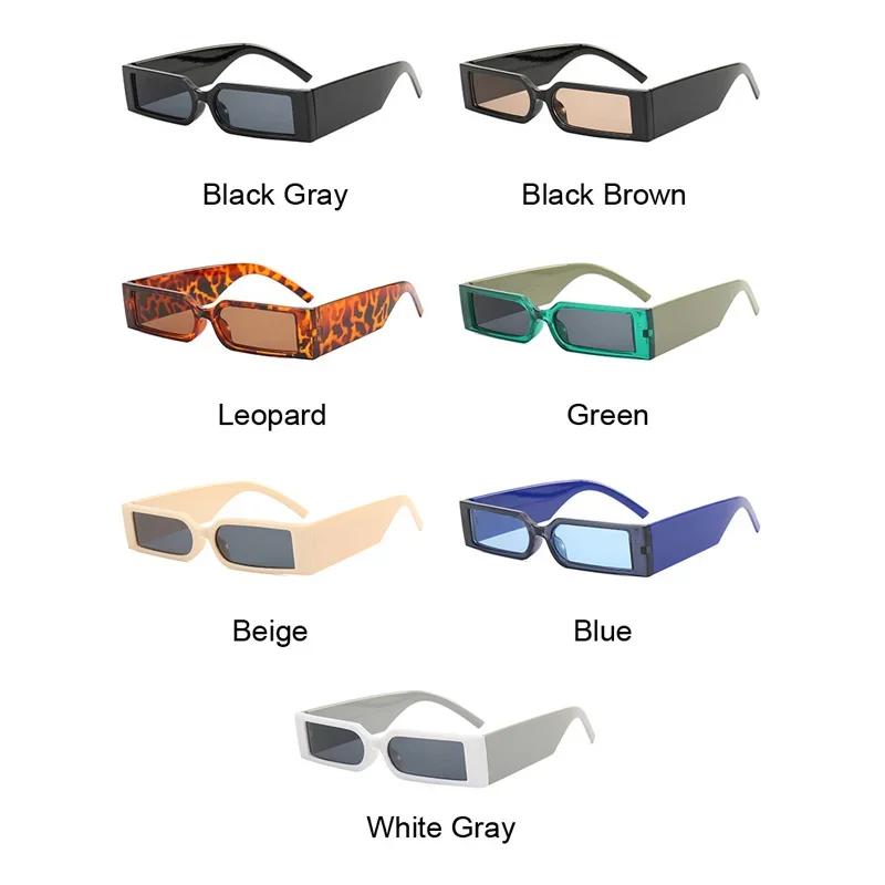 Rectangle Fashion Sunglasses Man Hip Hop Vintage Designer Black Shades Sun Glasses Small Frame Personality  Lentes