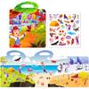 DIY Jelly Quiet Book Outdoor Colorful Four Seasons Children's Puzzle Parent-child Early Education Cognitive Four Seasons Classification Sticker Book