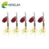 Металлические рыболовные ложки HENGJIA, 5 шт., 0,12 унции, приманка для форели, окуня, щуки, рыболовные приманки
