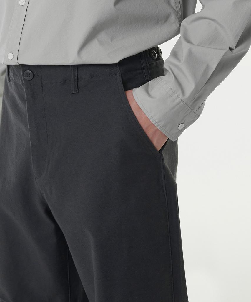 MUSINSA STANDARD Back Satin Parachute Pants [Dark Gray]