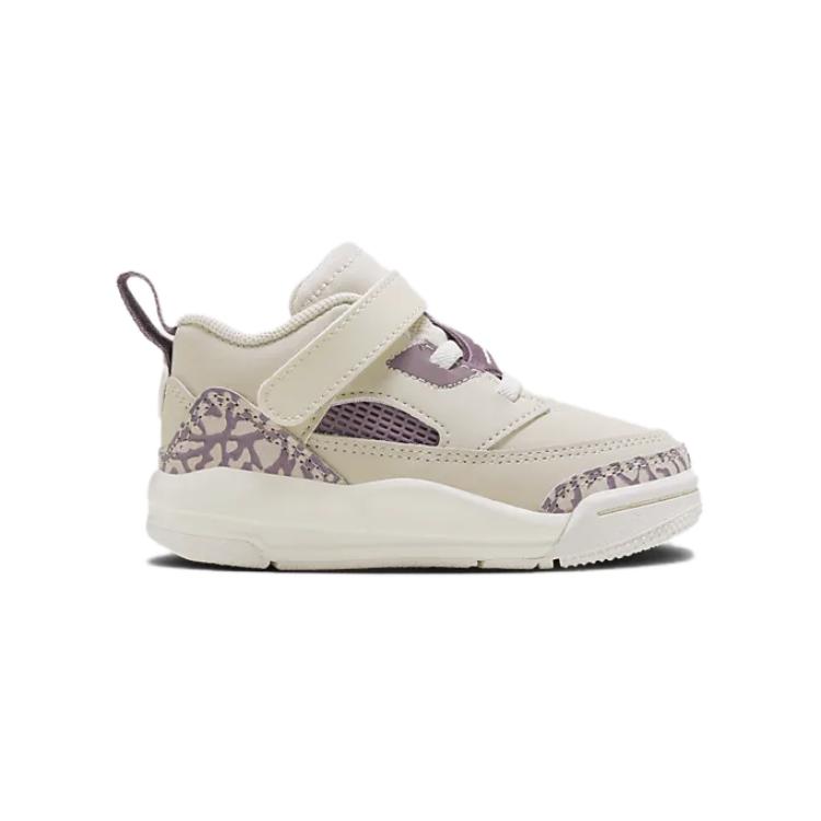Air Jordan Spizike Low TD Lets Play! Baby Sneakers Cream Legend-Light-Brown Violet-Dust FQ3952-200