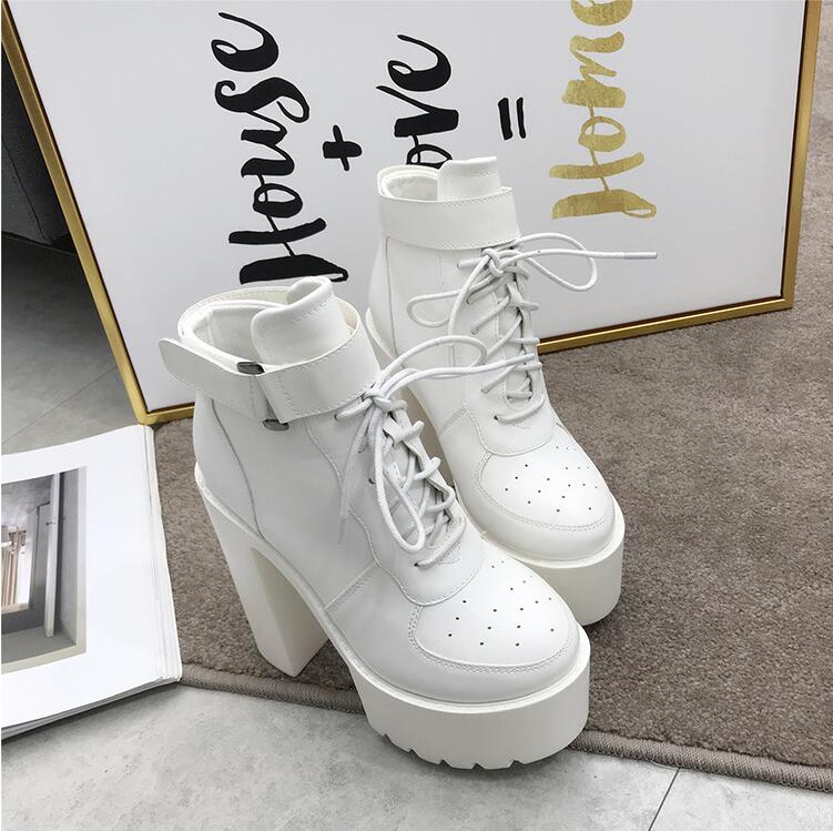 Fashion 2024 New Women's Sexy Winter Black Boots Platfrom Boot Women Fashion Shoes Thick High Heel Boots Ankle Boots