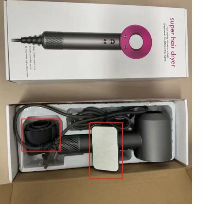 Высокоскоростной фен для волос с ионизацией без листьев: 5 в 1, мощный и быстросохнущий