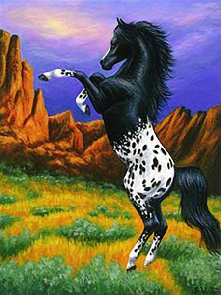 Алмазная картина лошадь картина из стразов полная квадратная алмазная вышивка животное вышивка крестом мозаичный декор для дома