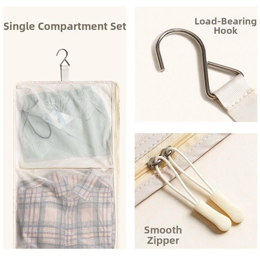 Foldable Hanging Storage Bag Breathable Closet Organizer Bag  Clothes Accessories