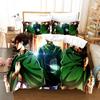 3D Printed Anime Attack On Titan AOT 2/3pcsBedding Set Duvet Cover Double Twin Full Queen King Adult Kids Bedclothes Quilt Cover
