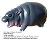 Hippo Ornament Resin Mini Hippo Figurine Tabletop Hippopotamus Sculpture for Home Office Bookshelf Desk Decor Hippo Lovers Gift