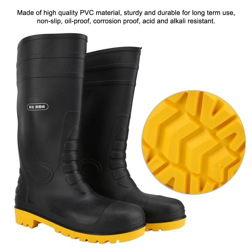 Водонепроницаемые нескользящие высокие резиновые сапоги для сада и стройки (43)