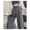 Drainpipe Style High Waisted Loose Fit Trousers for Women