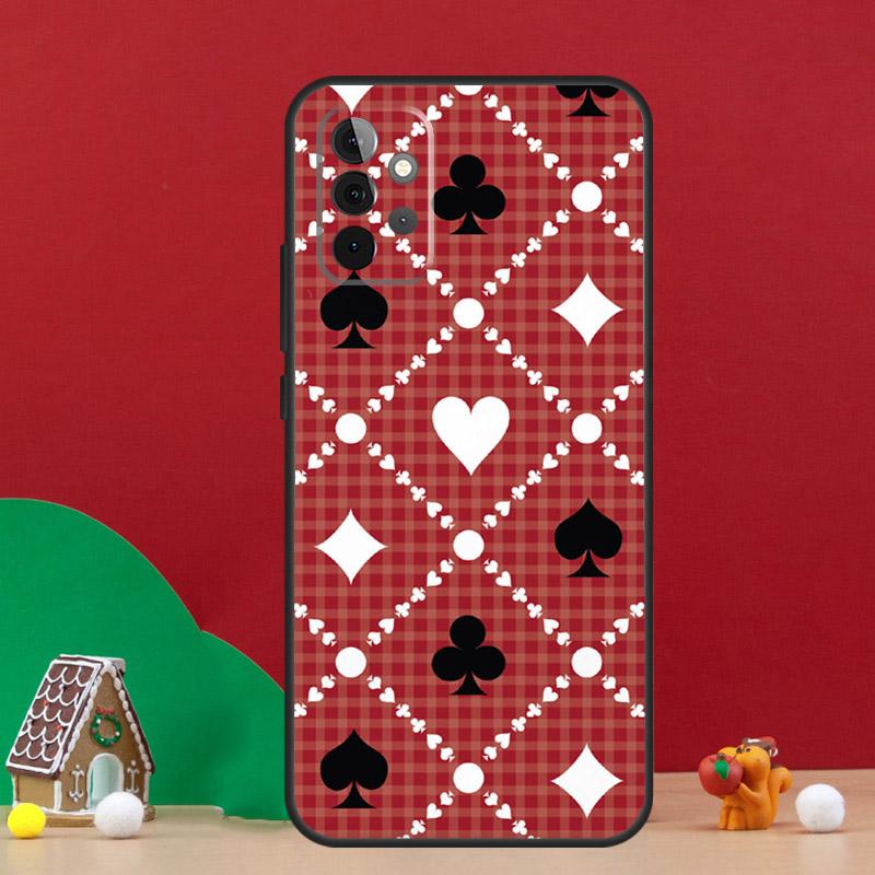 КАЗИНО ИГРАЛЬНЫЕ КАРТЫ Чехол Для Samsung Galaxy A56 A33 A13 A36 A23 A52 A32 A12 A54 A34 A14 A16 A53 A15 A35 A55 A17