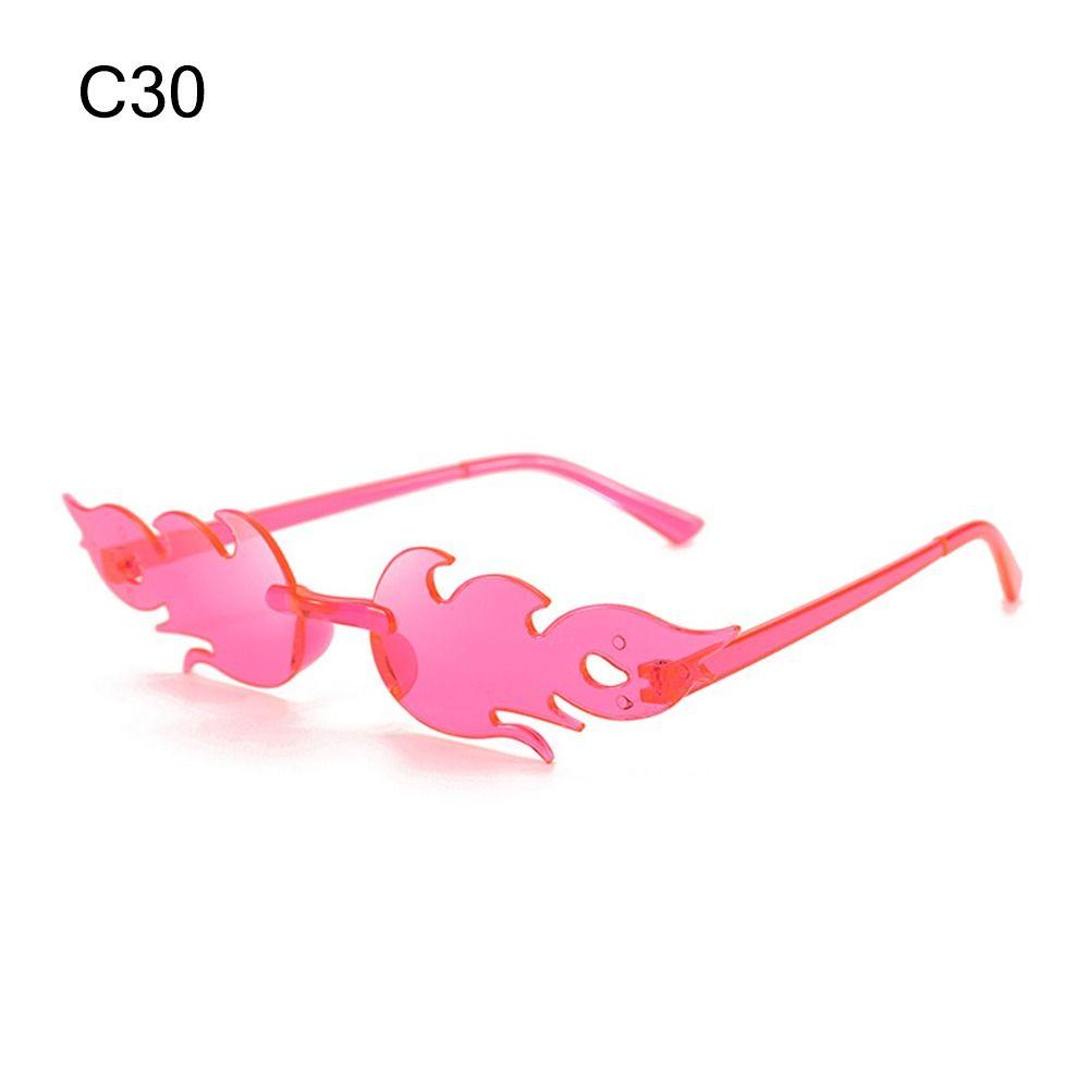 Novelty Eyewear Cosplay Party Flame Shaped Flame Sunglasses Sun Glasses Sunglasses for Women