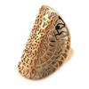 Позолоченное кольцо "Кармен" розовое золото (gold Pink) - 25х29 мм