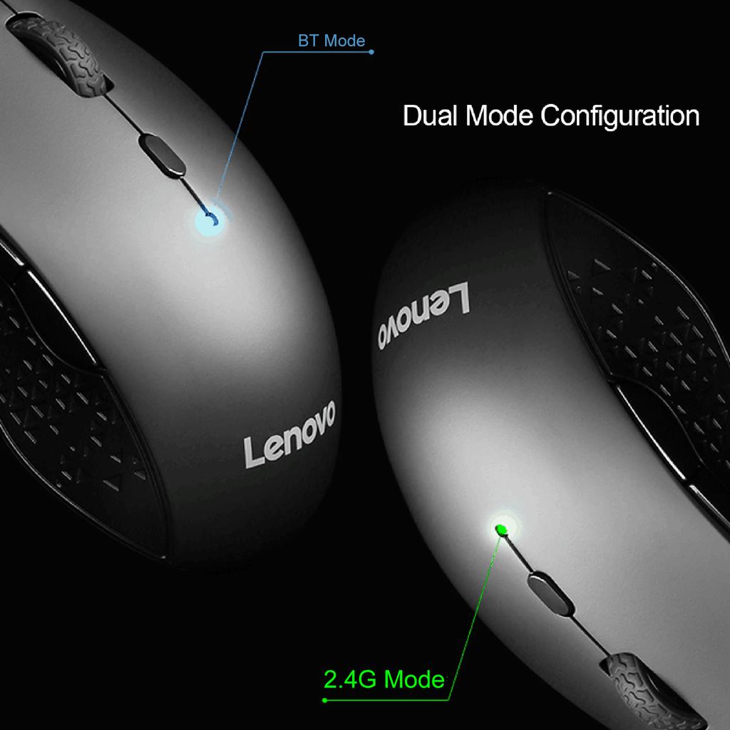 Lenovo Беспроводная мышь Howard, беспроводная BT-мышь 2,4 ГГц с нано-USB-приемником, портативная мышь для